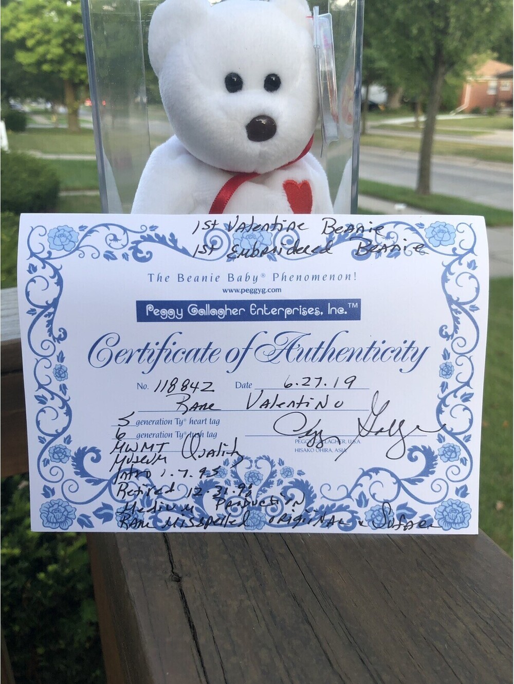 Museum Quality & Authenticated 1993 Valentino Beanie Baby - Error